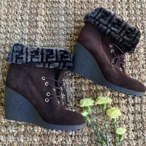 Fendi suede boots